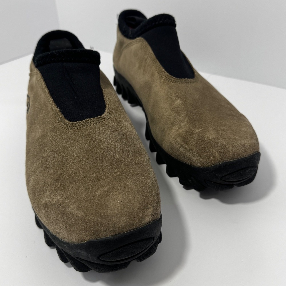 Salomon Mens Snowclog Thinsulate Suede Contagrip Brown Mules Size 11.5